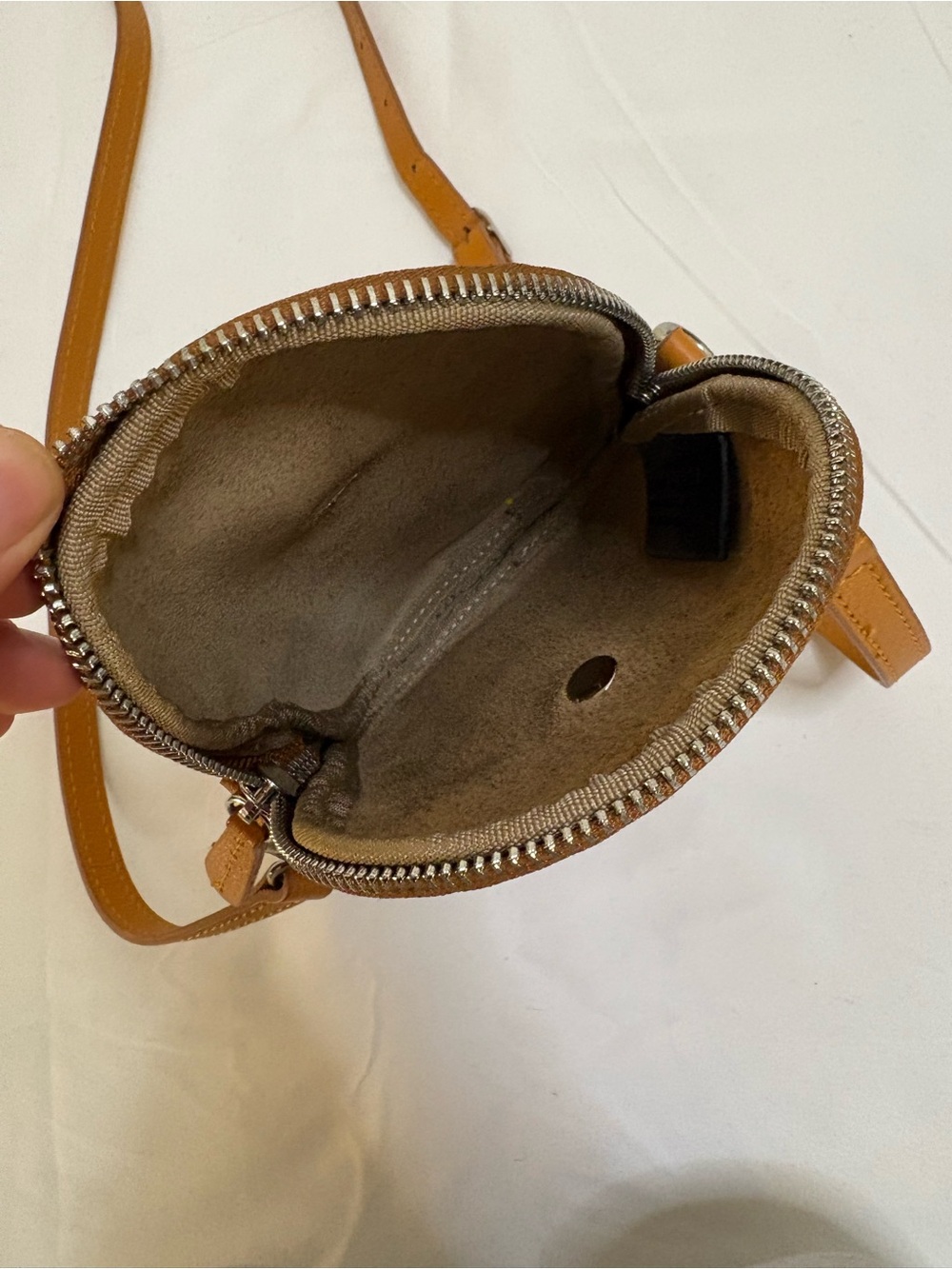 Davina Firenze Pebbled Leather Sachet Purse Crossbody - Picture 5 of 15